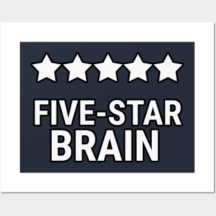 Five star brain Posters and Art